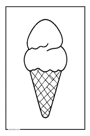 2 Scoop Ice Cream Cone
